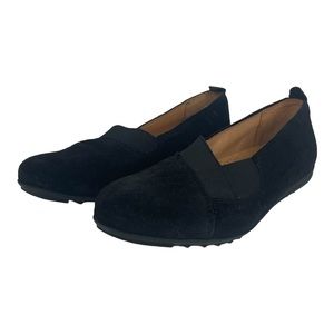 LUXURY BY LAZE Black Made In Portugal Suede Gore Comfort‎ Ballet Flats 38 (7)